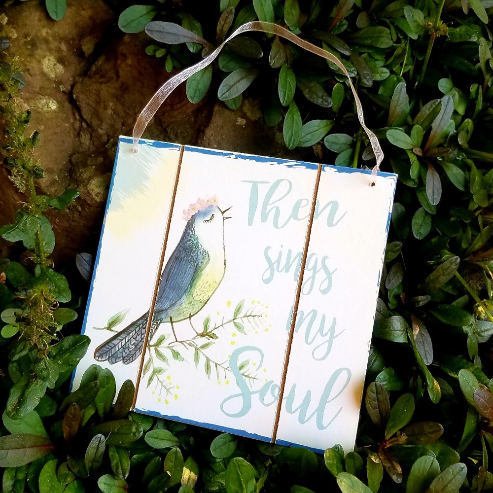 Pastel Songbird Wall Decor Nursery Art - Picture 1 of 1